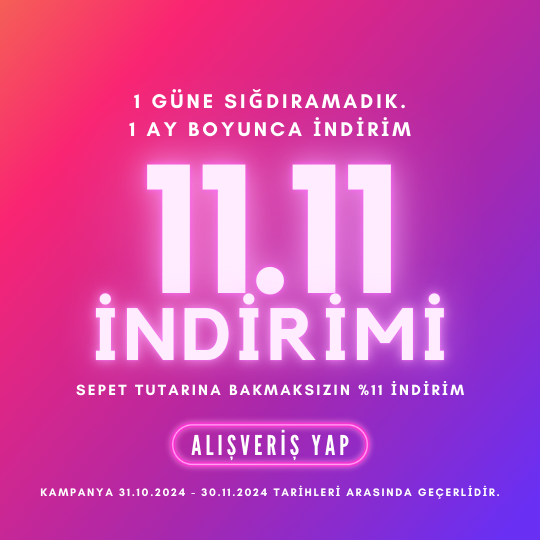 11.11 %11 Sepette indirim kampanyası başladı